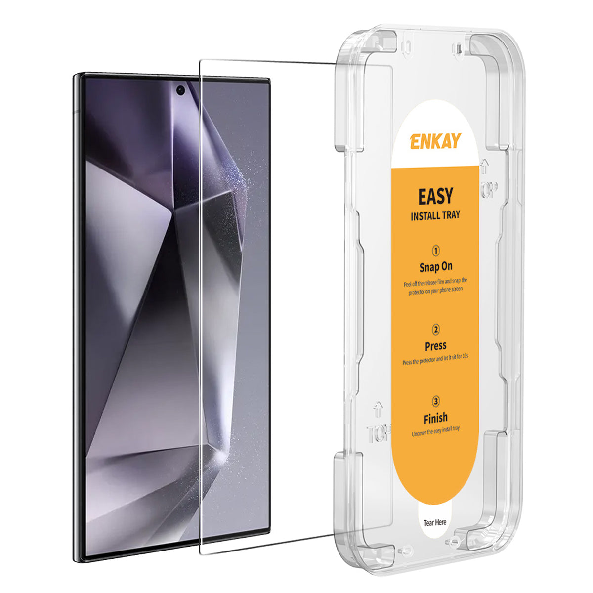 ENKAY HAT PRINCE For Samsung Galaxy S24 Ultra Screen Protector Fingerprint Unlock High Aluminium-silicon Glass Film ENKAY HAT PRINCE For Samsung Galaxy S24 Ultra Screen Protector Fingerprint Unlock High Aluminium-silicon Glass Film